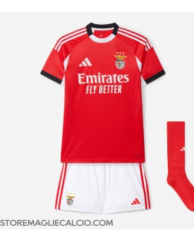 Benfica Maglia Gara Casa Repliche 2025-26 Bambino Maniche Corte